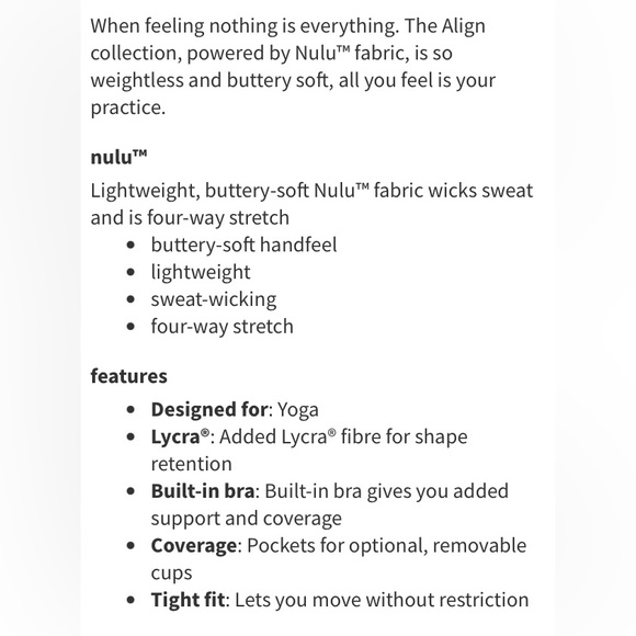 Lululemon Align Waist-Length Tank Top
Poolside bright kobalt blue shelf bra - Picture 11 of 11